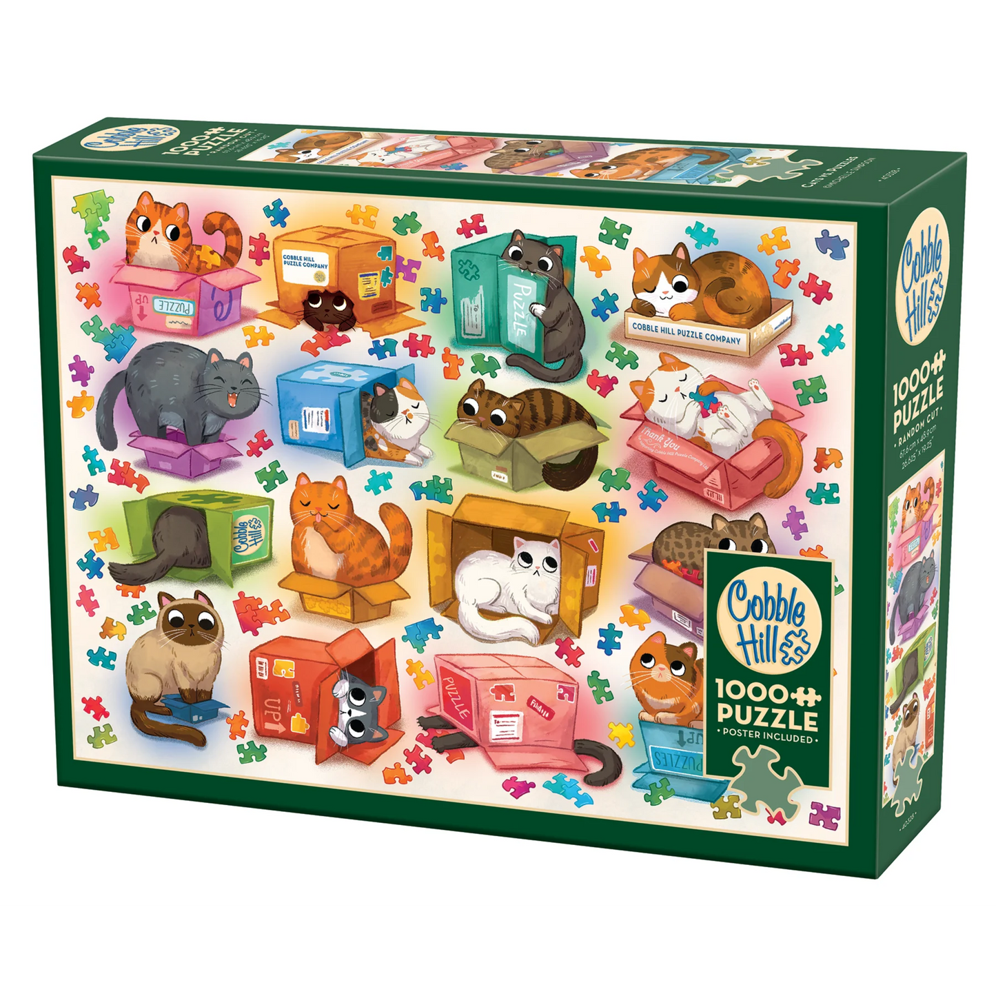 Cats vs. Puzzles 1000 piece Cobble Hill Puzzle