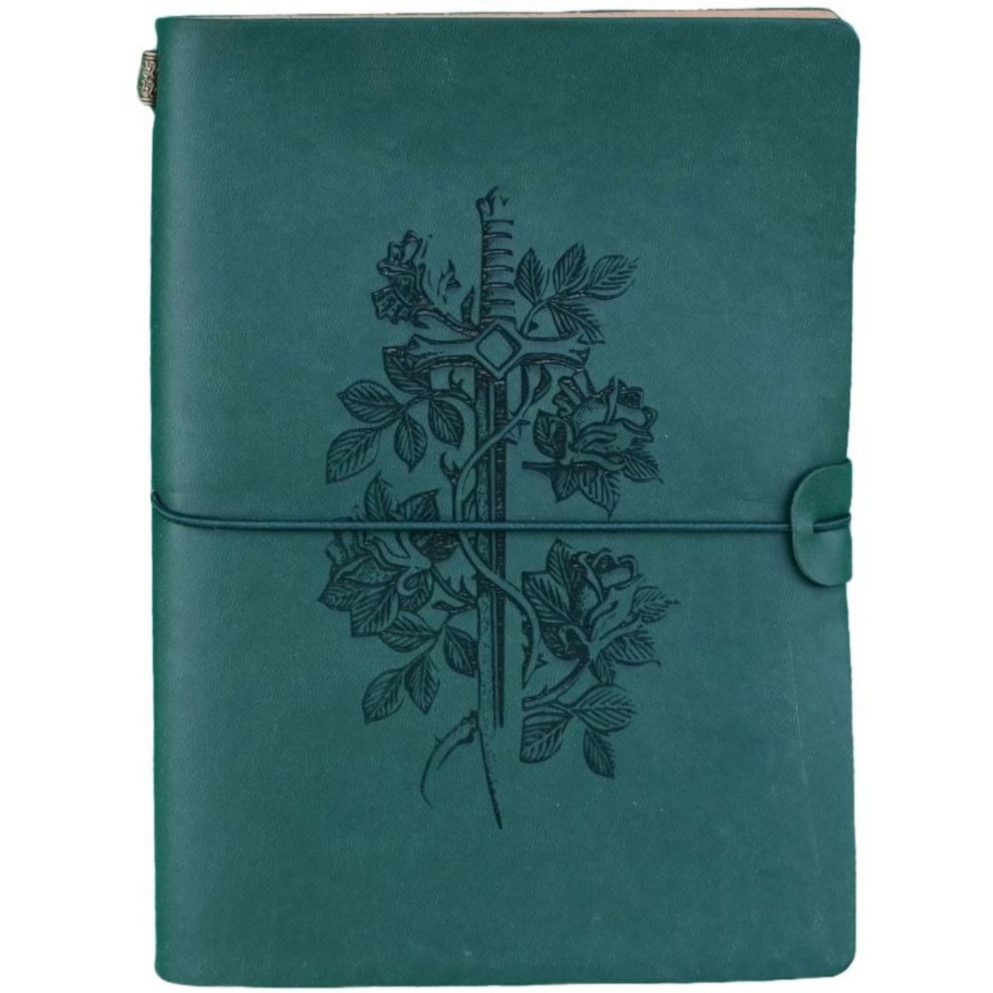 Character Journal (Green) - Sword and Rose