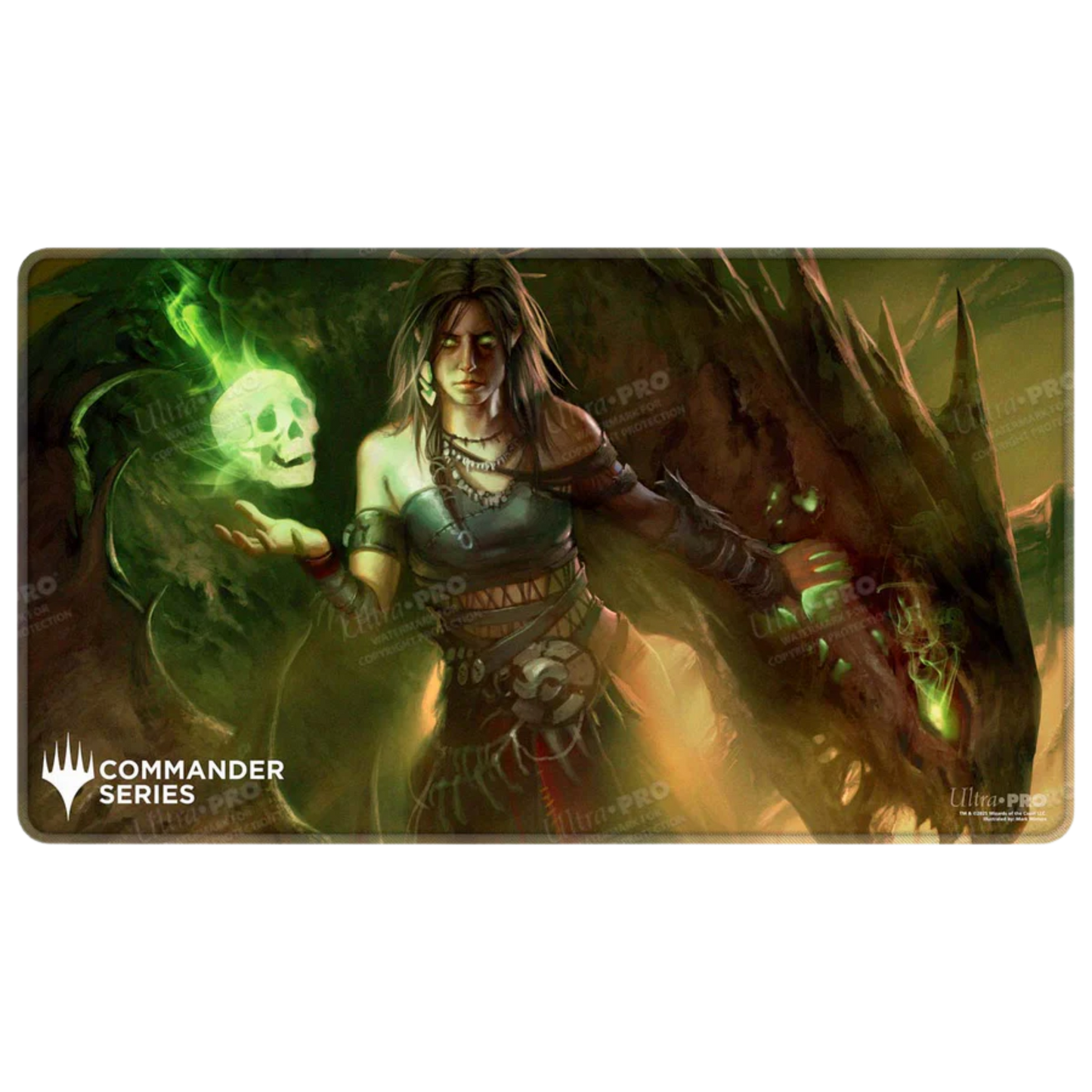 Commander Series #7 Meren of Clan Nel Toth Stitched Playmat