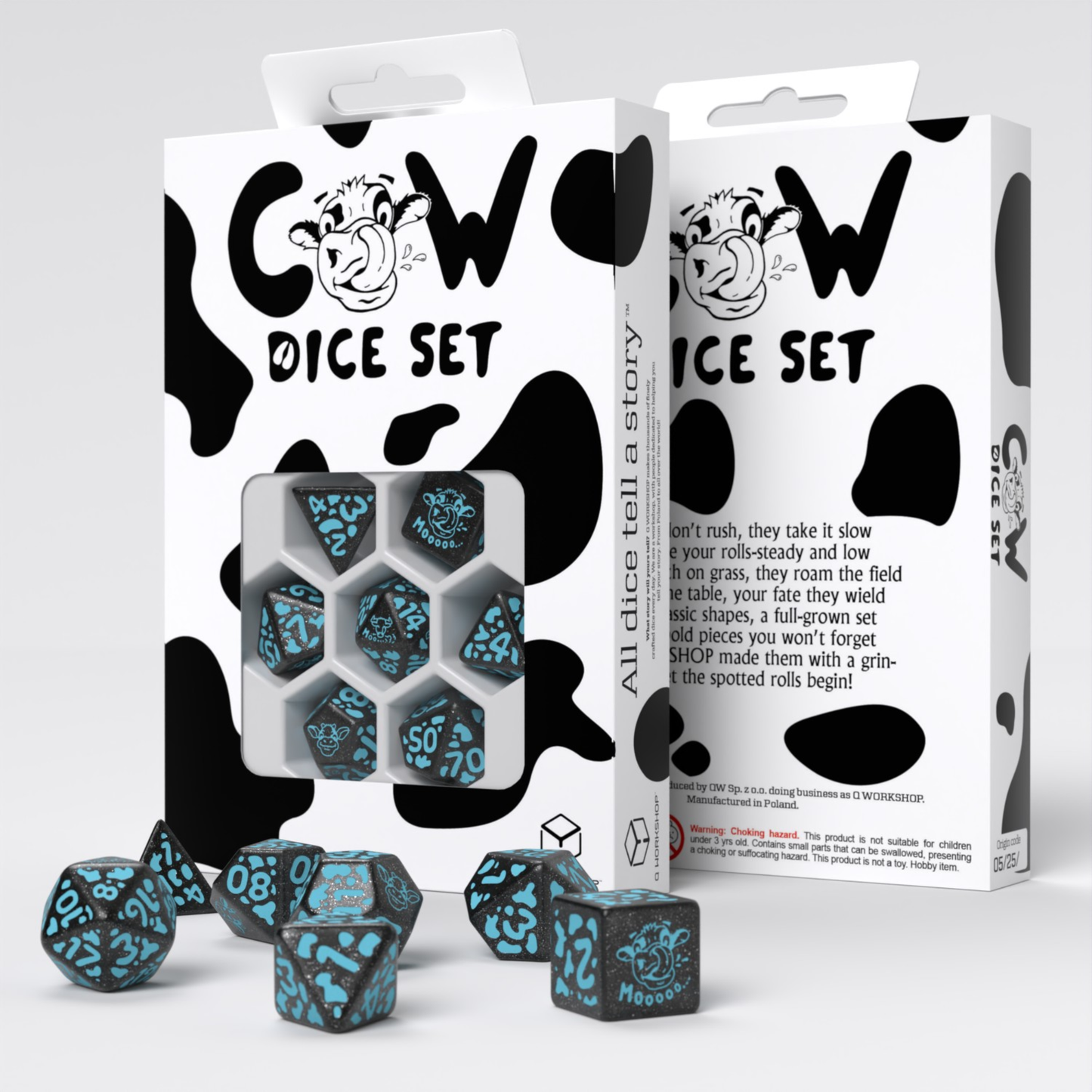 Cow Dice Set Moolissa