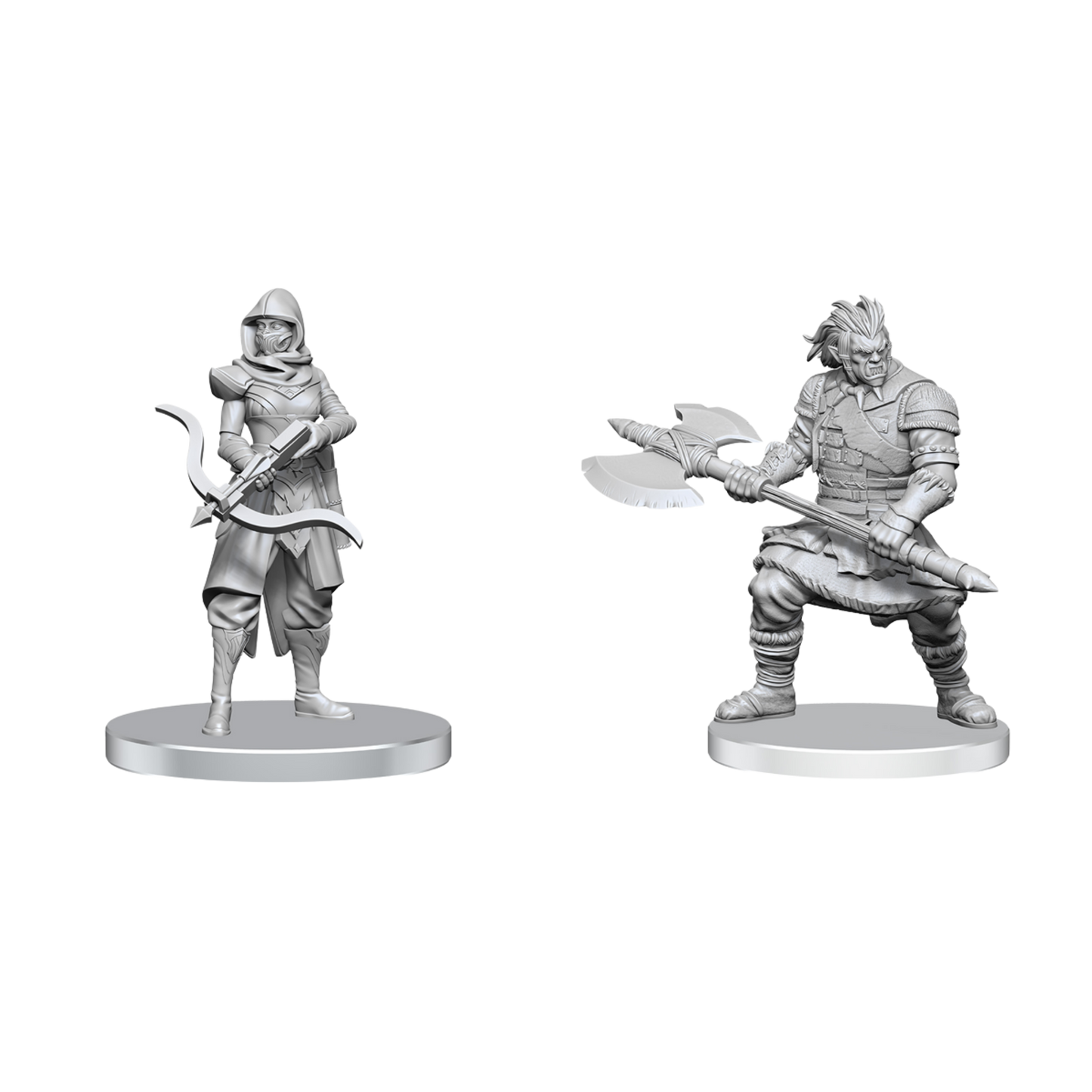 D&D Nolzur's Marvelous Miniatures Assassin & Berserker Unpainted Miniatures Wave 28