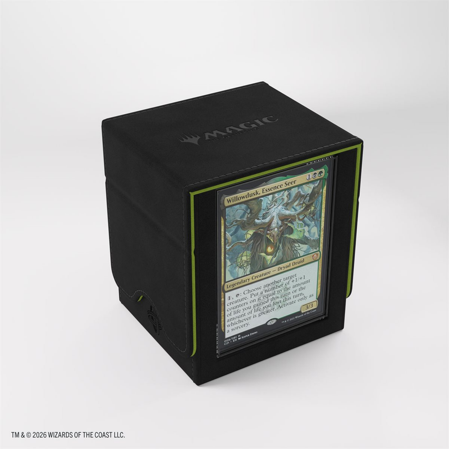 Gamegenic Secrets of Strixhaven Squire Plus XL (100ct): Black/Green