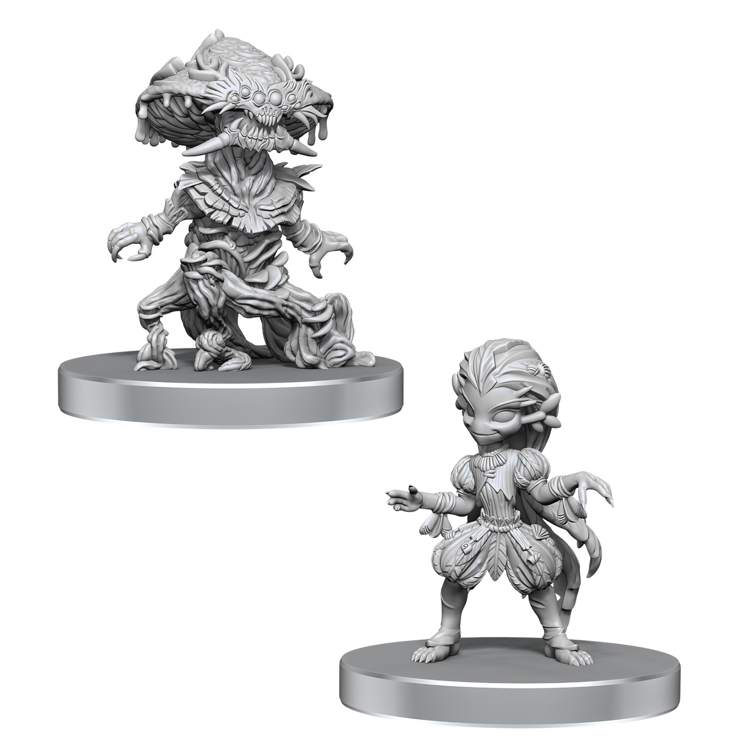 Pathfinder Battles Fungus Leshy And Seaweed Leshy Unpainted Miniatures Wave 28