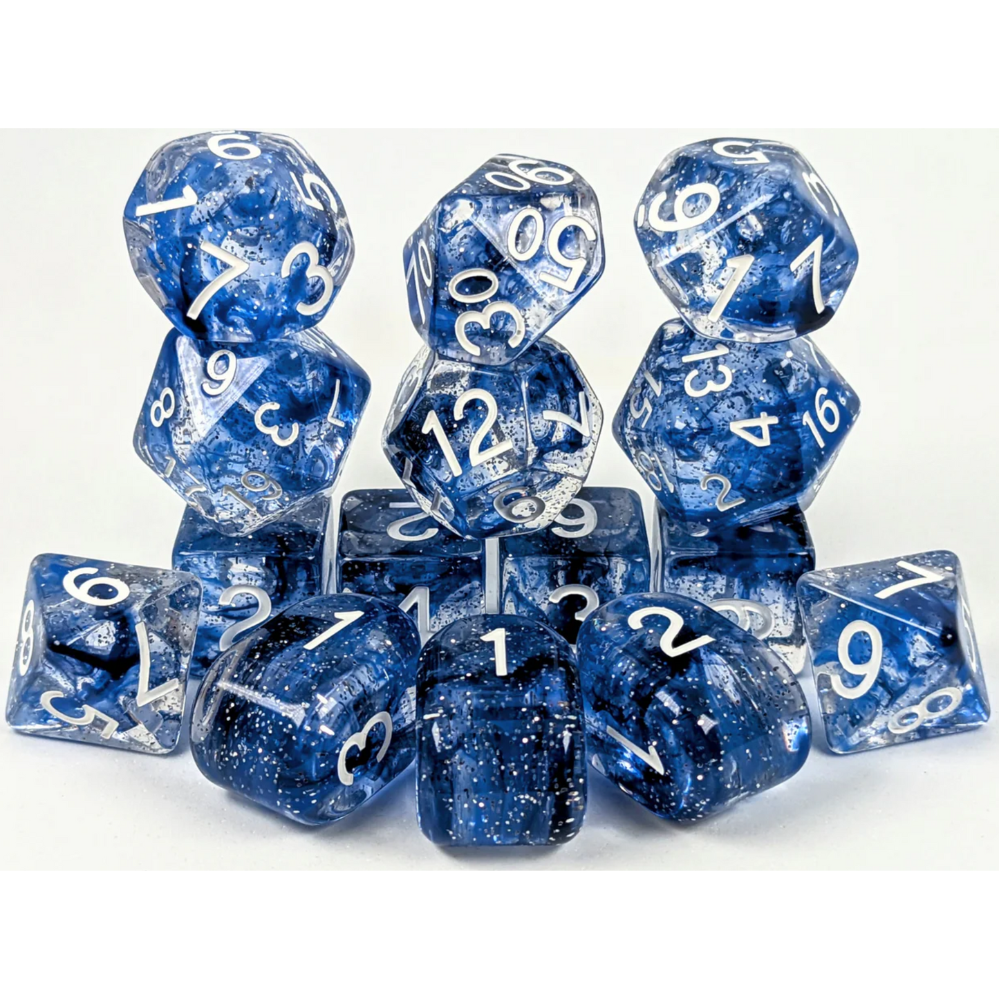 R4I Sunken Silver 15 Dice Set