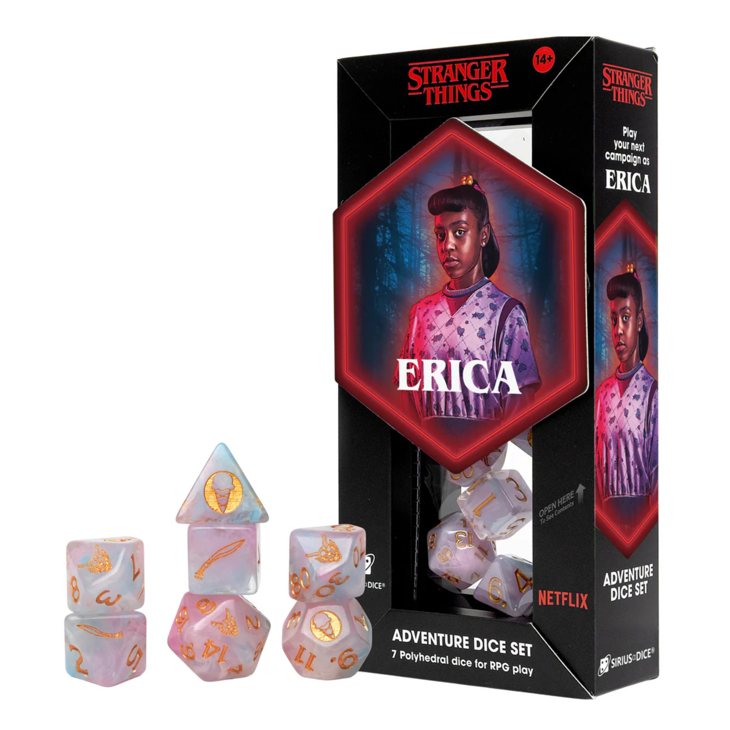 Stranger Things Adventure Dice Set Erica