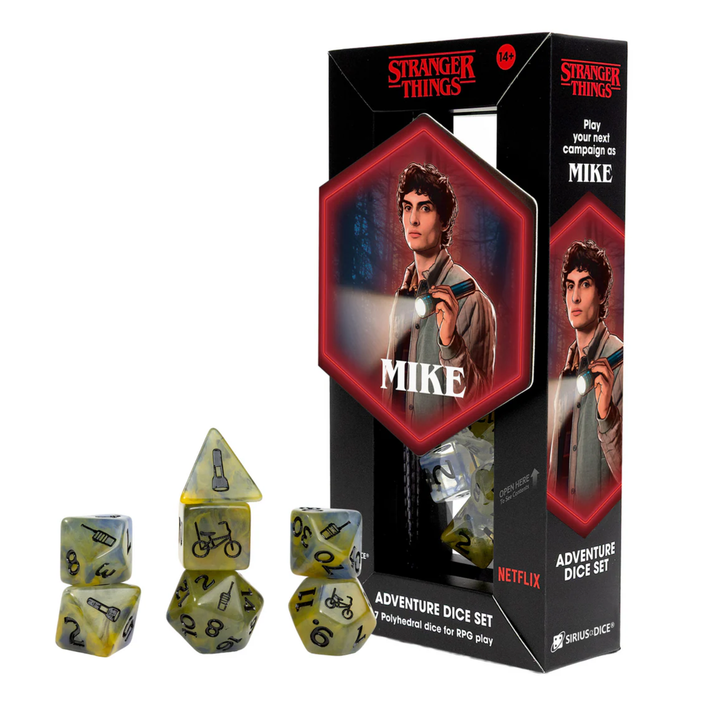 Stranger Things Adventure Dice Set Mike