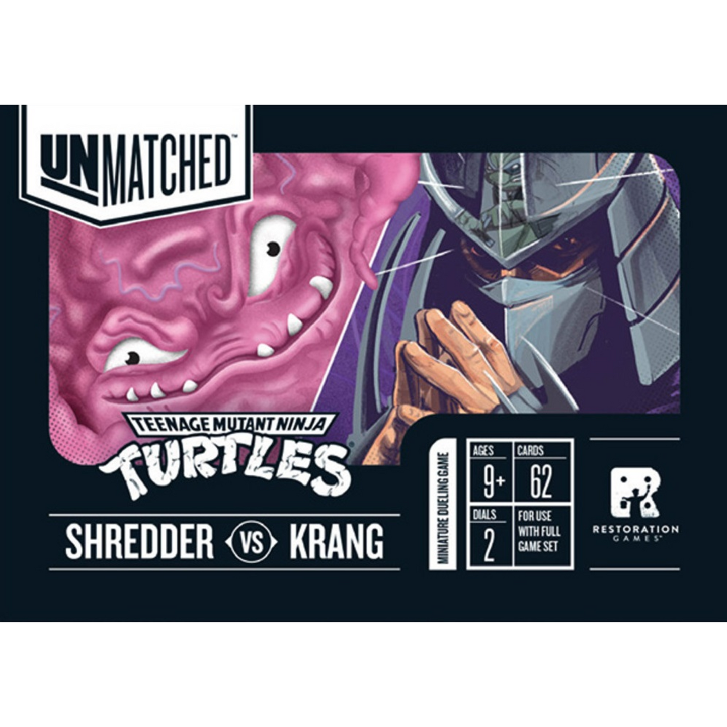 Unmatched Adventures TMNT Shredder vs. Krang Hero Deck