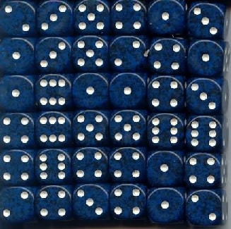 CHX25946 Speckled Stealth Block of 36 6-sided 12mm Dice image 0