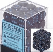 CHX25938 Speckled Blue Stars Block of 36 6-sided 12mm Dice image 0