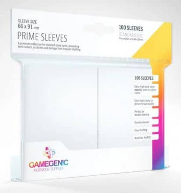 Gamegenic Prime Sleeves White 100 CT image 0