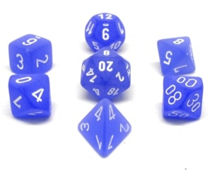 CHX27406 Blue/White Frosted 7PC Poly Set image 0