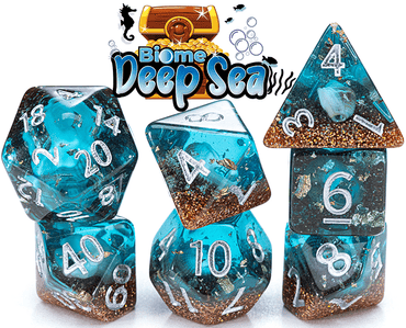 Inclusion Biome Deep Sea 7 Piece Polyhedral Dice Set image 0