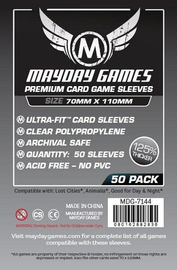 MDG7144 Premium Magnum Silver 70mm X 110mm 50 Sleeves image 0