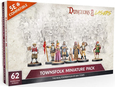 Dungeons and Lasers Townsfolk Miniature Pack image 0