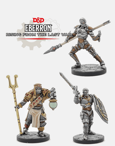 Eberron Warforged Minis Thief, Cleric, Fighter image 0