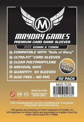 MDG7135 PREMIUM SAILS OF GLORY 50MM X 75MM 50 Mayday sleeves image 0