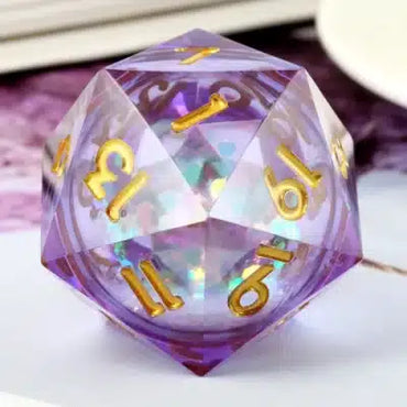 Liquid Core Purple with Gold 33mm D20 image 0
