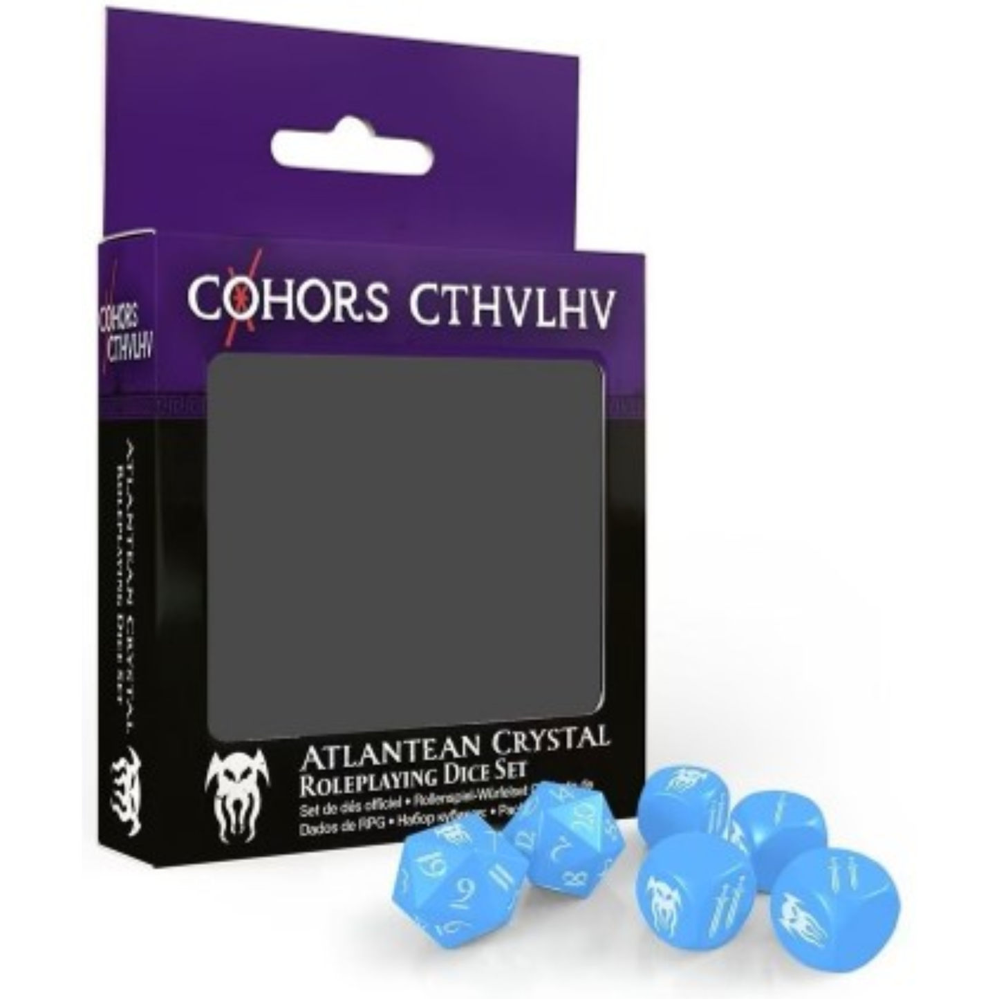 Cohors Cthulhu RPG Atlantean Crystal Dice Pack