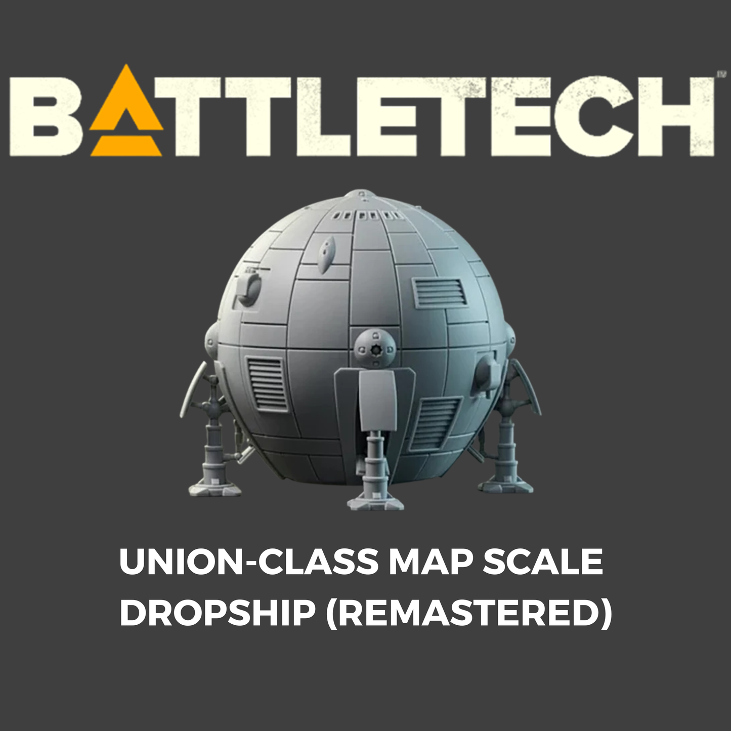 Battletech Union Class Map Scale Dropship (Remastered)