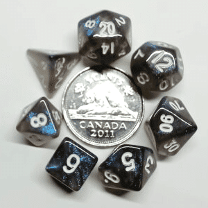 Mini Polyhedral Dice Set: Stardust Galaxy image 0