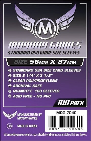 MDG7040 STD USA 56MM X 87MM 100 Sleeves image 0