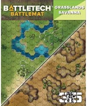 Battletech Savanna & Grasslands Battlemat image 0