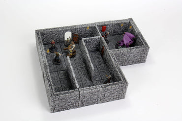 WarLock Tiles: Dungeon Tiles II – Full Height Stone Walls image 1