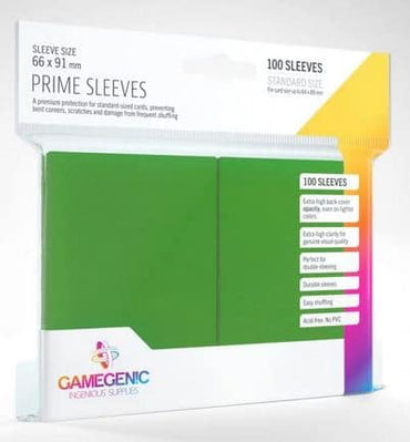 Gamegenic Prime Sleeves Green 100 CT image 0