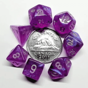 MDG MINI STARDUST PURLE 7 POLY SET image 0