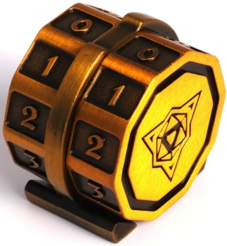 Die Hard Lifelink Battleworn Gold Metal Magnetic Counter image 0