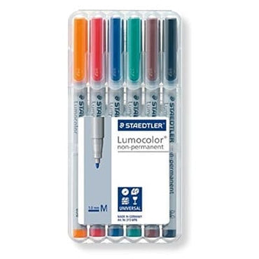 Staedtler Lumocolor 6 Wet Erase Markers image 0