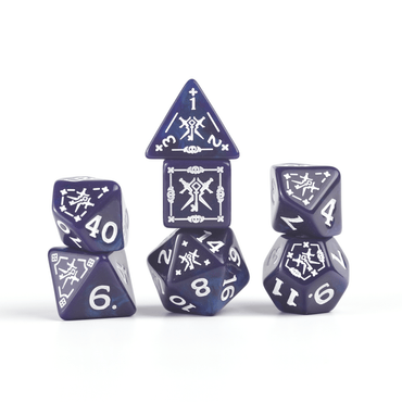 Sirius Dice D&D Adventure Dice Set Rogue: Purple image 0