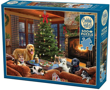 500PC Furry Festivities Puzzle Cobble Hill image 0