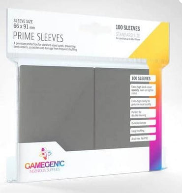 Gamegenic Prime Sleeves Grey 100 CT image 0