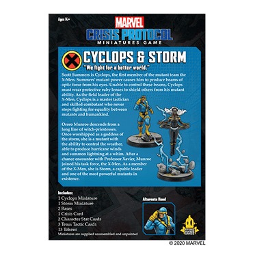 MARVEL CRISIS PROTOCOL CYCLOPS AND STORM image 1