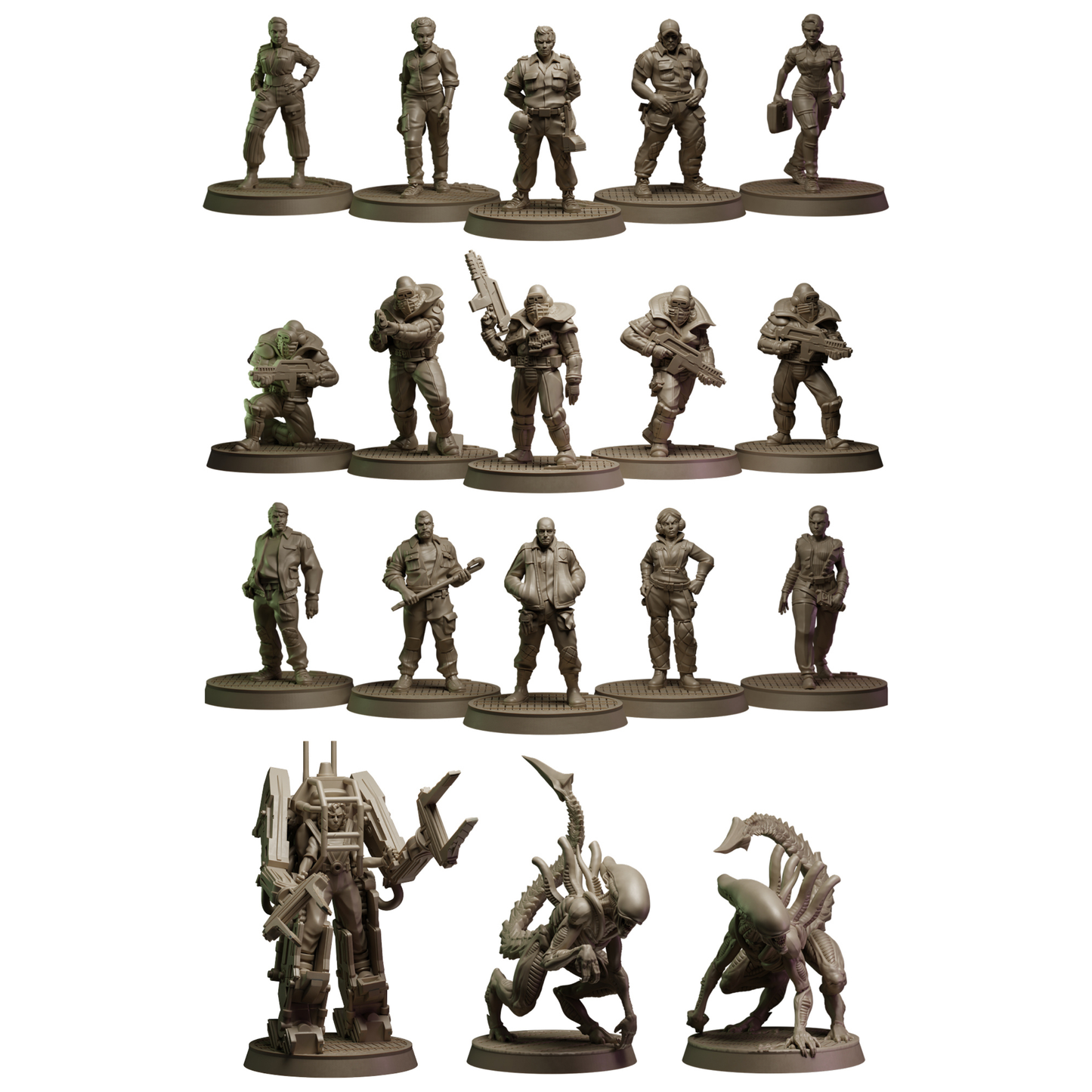Alien Rpg Miniatures Set Rapture Protocol