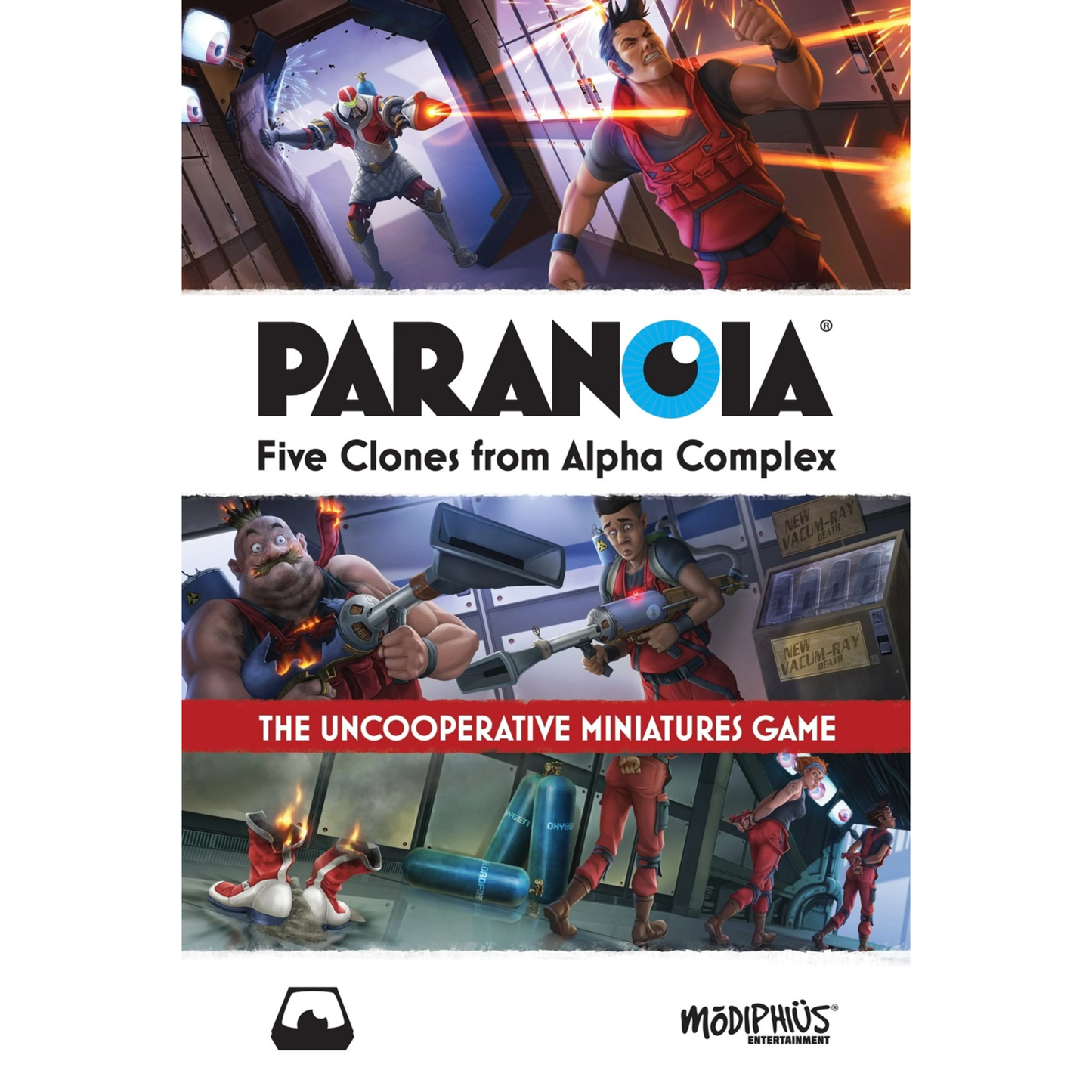Paranoia Five Clones from Alpha Complex
