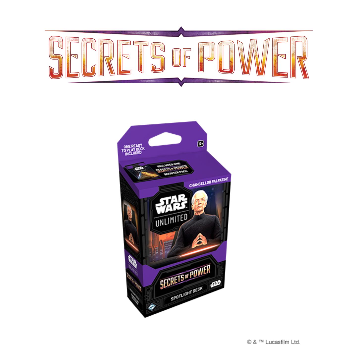 Star Wars Unlimited: Secrets of Power Chancellor Palpatine Spotlight Deck - A Muse N Games
