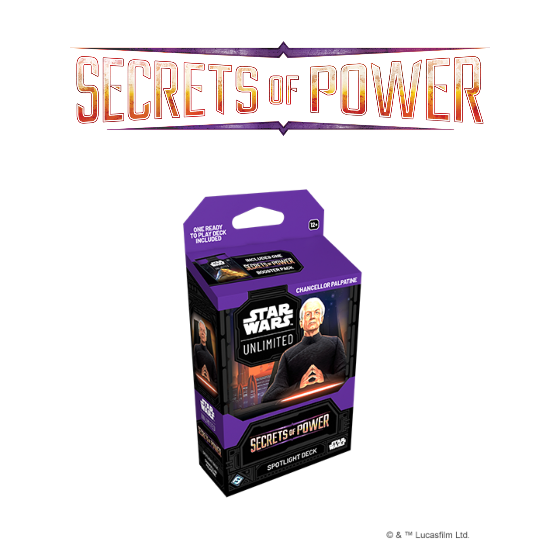 Star Wars Unlimited: Secrets of Power Chancellor Palpatine Spotlight Deck - A Muse N Games