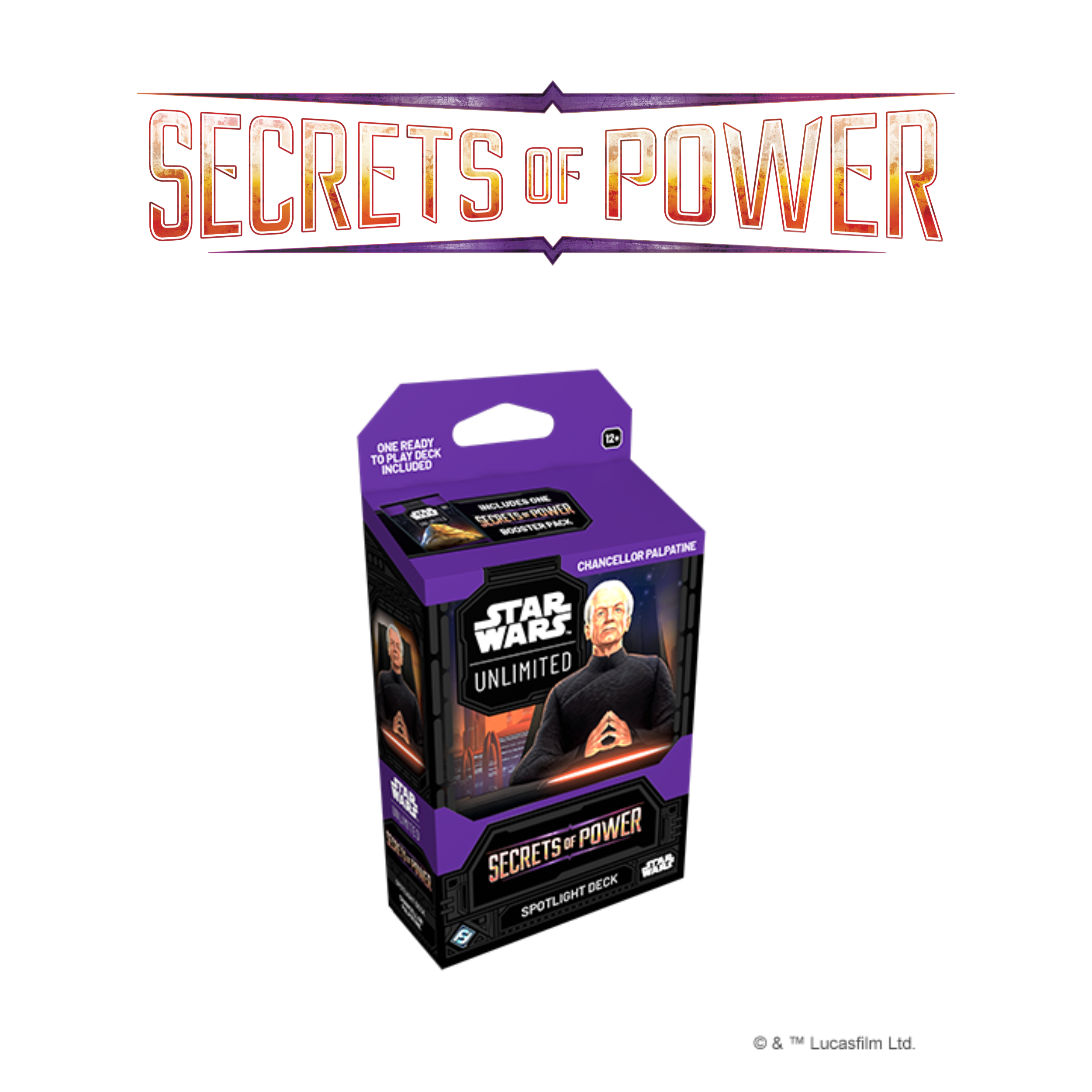 Star Wars Unlimited: Secrets of Power Chancellor Palpatine Spotlight Deck - A Muse N Games