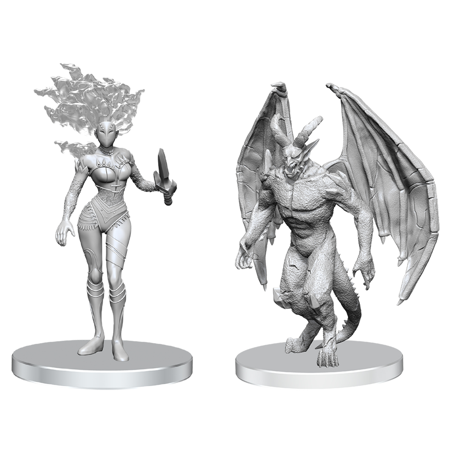 Pathfinder Battles Gargoyle & Shae Wave 27 Unpainted Miniature
