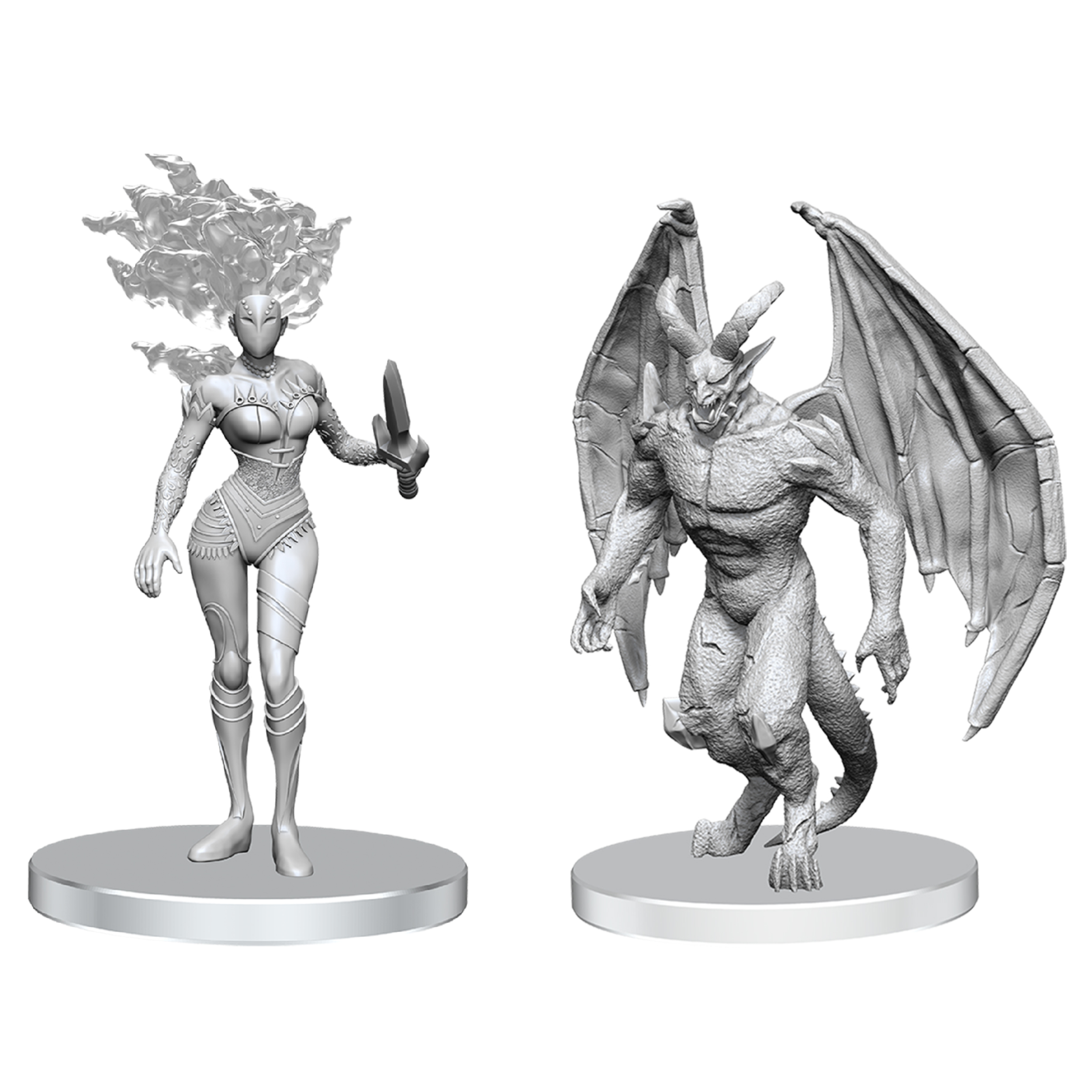 Pathfinder Battles Gargoyle & Shae Wave 27 Unpainted Miniature