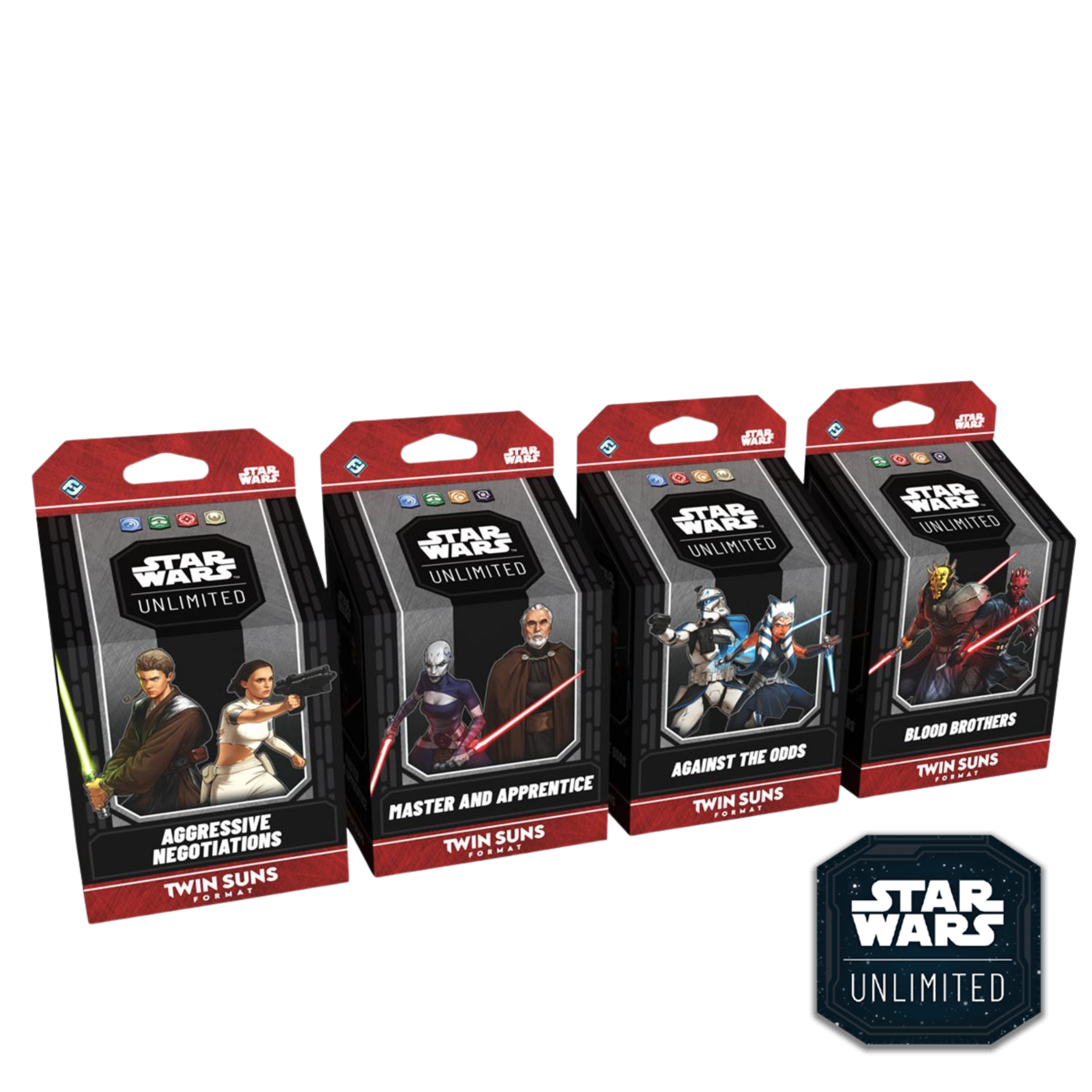 Star Wars Unlimited: Twin Suns Set of 4 Decks