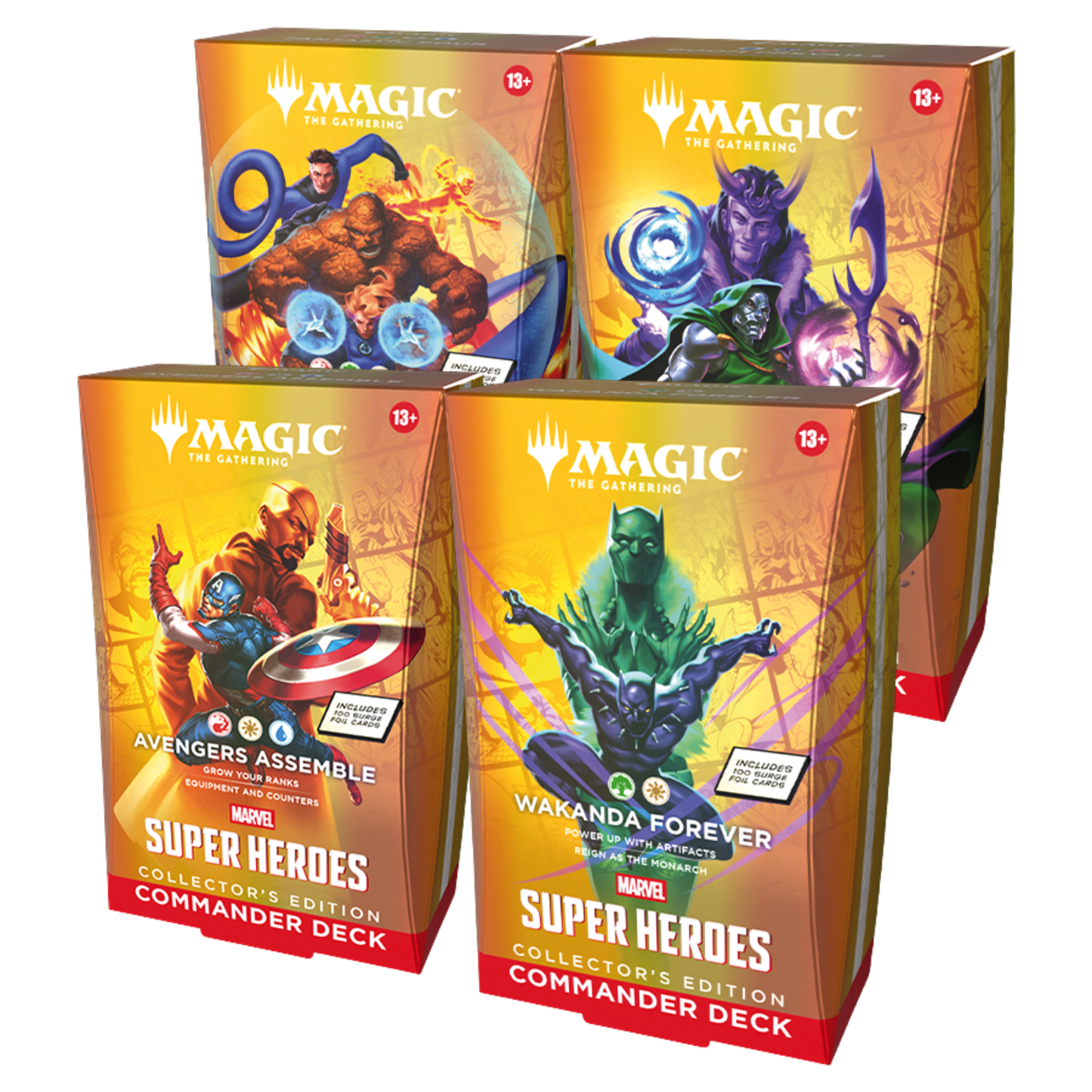 Marvel Super Heroes Collector Commander Decks - Set of 4