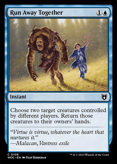Run Away Together (108) [Wilds of Eldraine Commander]