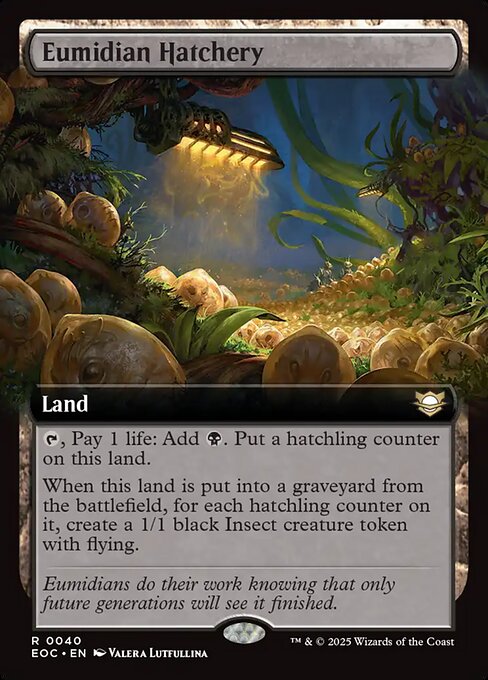Eumidian Hatchery (40) [Edge of Eternities Commander]