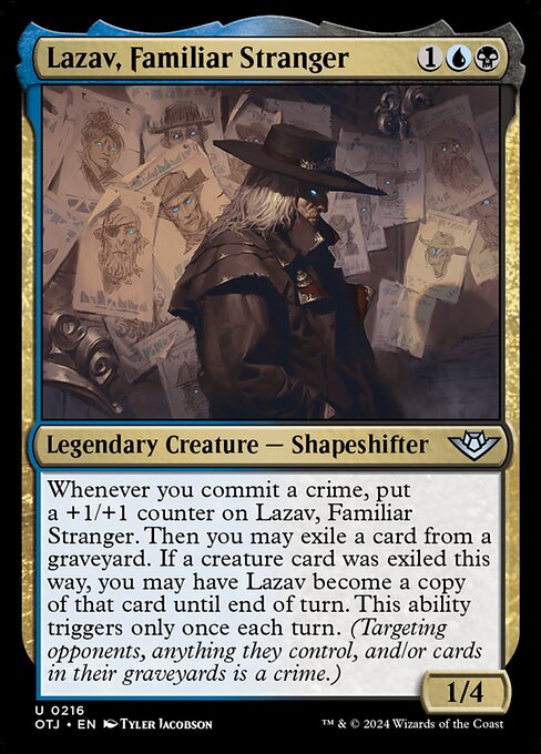 Lazav, Familiar Stranger (216) [Outlaws of Thunder Junction]