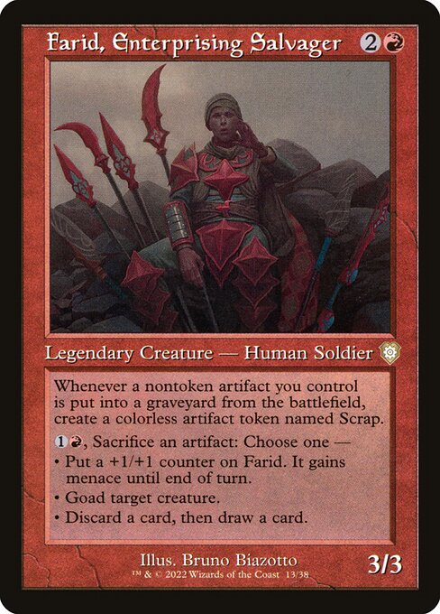 Farid, Enterprising Salvager (13) [The Brothers' War Commander]