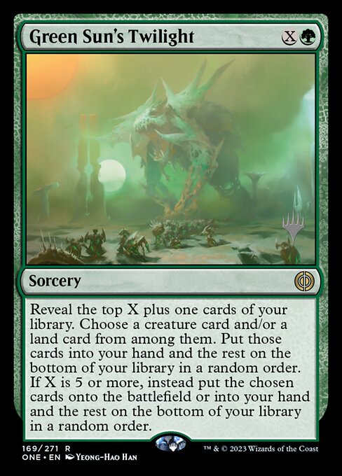 Green Sun's Twilight (169p) [Phyrexia: All Will Be One Promos]