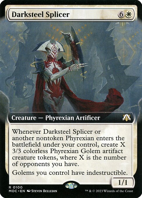 Darksteel Splicer (100) [March of the Machine Commander] [Extended Art]